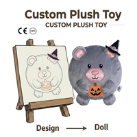 Oreiller en peluche personnalisé pour Halloween, fabrication OEM, oreiller décoratif ours effrayant et mignon, fabricant de jouets en peluche sur mesure pour cadeaux en gros