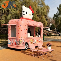 Camion de restauration mobile avec cuisine complète, mini-remorque alimentaire portable, utilisation pour la restauration rapide, les glaces et les restaurants