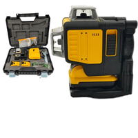 Niveau laser vert 360° OEM 12V avec lignes croisées, kit batterie lithium avec 2 batteries et 1 chargeur