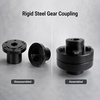 Vente Chaude Accouplement à glissement à diaphragme en acier de 20 mm, structure à disque d'engrenage rigide, pour moteur et pompe, support personnalisé OEM pour machines
