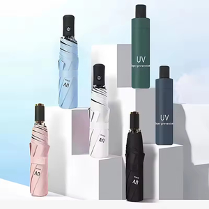 Groothandel op maat gemaakte logo paraplu's van hoge kwaliteit, opvouwbaar met hoes, draagbaar, UV-zonbescherming, promotionele paraplu's voor zakelijke geschenken - Product Image 4