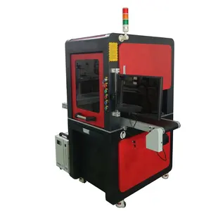 Geschlossene UV-Laser beschriftung maschine mit automatischem CCD-Visual Positioning-System für die Massen produktion von Teilen
