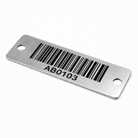 Plaque d'identification personnalisée en acier inoxydable gravée, étiquette de câble gravée, logo gravé, plaques numérotées