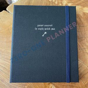 Tùy Chỉnh Dây Màu Hồng Vải Lanh Vải Ràng Buộc Giấu Ẩn Xoắn Ốc Vàng O-Ràng Buộc Cuộn Dây Máy Tính Xách Tay Liên Hệ Mật Khẩu Cuốn Sách - Product Image 2