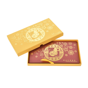 กล่องของขวัญกระดาษแบบพกพาปั๊มร้อนสำหรับบรรจุภัณฑ์สีแดงสินค้าขายดี - Product Image 1