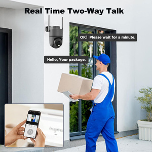 Caméra intelligente extérieure WiFi 6 avec détection humanoïde IA, vision nocturne couleur, 8MP 4K, appel vocal bidirectionnel - Product Image 4