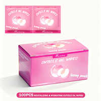 Offre Spéciale – Lot de 100 Mini Films Protecteurs d'Huile Nourrissante pour Ongles – Anti-éclatement des Cuticules, Élimination des Peaux Mortes, Réparation des Bords des Ongles