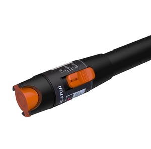 Penguji pena serat optik merah 10km, dengan sumber cahaya optik 10mw, konektor SC pengenal serat untuk panjang gelombang jaringan 5G 1310nm