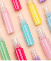 Flacon pulvérisateur cylindrique style macaron 10ml 30ml 50ml, atomiseur à brume fine, emballage cosmétique, recharge de voyage