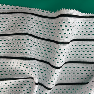 220gsm thân thiện với môi Polyester chim mắt lưới vải dày đặc sợi ngang dệt kim thể thao & bóng đá phù hợp với cổ phiếu rất nhiều từ các nhà sản xuất - Product Image 6