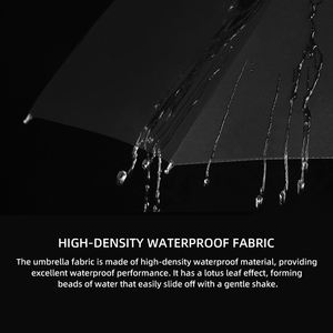 Parapluie de voyage Fleur de cerisier orientale, protection UV, entièrement automatique, commande manuelle, pliable en trois, en tissu pongé, pour femme - Product Image 5