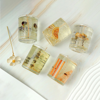 Hot Selling handgemachte Glas Jelly Wax Duft kerze Luxus benutzer definierte Aroma therapie Votiv kerze für Home Decor für