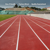 Piste d'athlétisme scolaire respirante à double couche en caoutchouc PU, approuvée IAAF, 15 mm, haute performance pour les stades australiens