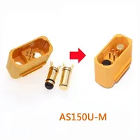Connecteur Amass AS150U, tête banane 2,0 mm, 18AWG, anti-ignition avec broche de signalisation, pièces de prise étanche pour batterie au lithium