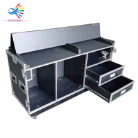 Flight case personnalisé 2-en-1 avec écran LED et double tiroir, support OEM