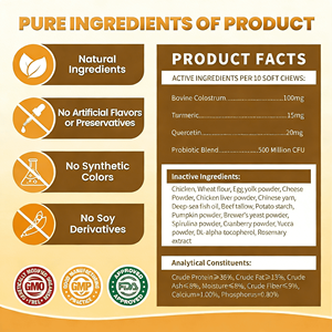 Complément alimentaire pour allergies aux chiens et aux chats OEM/ODM, comprimés à mâcher souples, soulage les allergies saisonnières, renforce l'immunité, soulage les démangeaisons et apaise la peau - Product Image 3