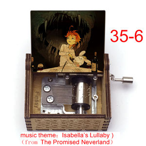 Caja Musical de Madera con Manivela, Tema Musical de Promised Neverland, Canción de Cuna de <span class=keywords><strong>Isabella</strong></span>, para Regalo de <span class=keywords><strong>Cumpleaños</strong></span> o Navidad - Product Image 2