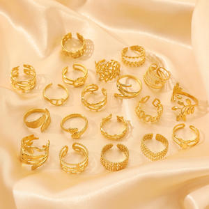 Para moda transfronteriza, acero <span class=keywords><strong>de</strong></span> titanio, gama alta, nicho <span class=keywords><strong>de</strong></span> moda para niños, celebridad <span class=keywords><strong>de</strong></span> Internet, <span class=keywords><strong>anillo</strong></span> abierto <span class=keywords><strong>de</strong></span> acero inoxidable FANXING - Product Image 2