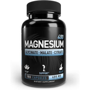 Capsules de calcium, magnésium, zinc, vitamine D, oxyde, thréonate, malate, L-thréonate, complexe de glycinate, citrate de magnésium, améliorent - Product Image 5