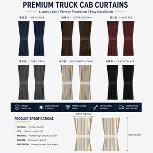 <span class=keywords><strong>Tende</strong></span> di Lusso Qualità Premium per Camion con Fermatende 240CM <span class=keywords><strong>X</strong></span> 90CM Mantovana per Finestrino Camion VOLVO DAF Sitrak Howo SCANIA MAN - Product Image 2