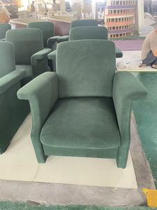 Modern Velvet Hotel Chair Solid <b>Back</b> Foam <b>Cushion</b> Contemporary Design Indoor Furniture for Commercial Use - Product Image 5