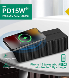 2025 सर्वश्रेष्ठ पोर्टेबल 2-इन-1 20 वाट ब्लूटूथ स्पीकर के साथ फास्ट वायरलेस चार्जिंग सर्वश्रेष्ठ ध्वनि बॉक्स लायूटस्चर - Product Image 2