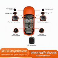 Untuk Kit Speaker 3-Arah Khusus Toyota, Upgrade Audio Mobil Tweeter / Midrange / Woofer untuk Pintu Depan & Belakang