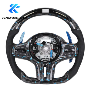 Volante de Cuero y Fibra de Carbono con Calefacción Personalizado para <span class=keywords><strong>BMW</strong></span> G20 G28 G29 G30 G32 G38 Serie 3 <span class=keywords><strong>320i</strong></span> 325i 330i M3 M4 M5 X1 X2 X3 - Product Image 5