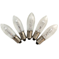 Ampoule de rechange pour bougie suédoise C6 E10 Riffelkerze 8V3W, 12V3W, 23V3W, 34V3W