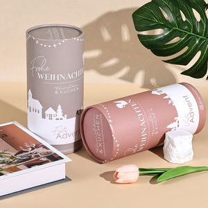 กล่องกระดาษทรงกระบอกสำหรับเครื่องสำอาง ทำจากวัสดุรีไซเคิล ย่อยสลายได้ พิมพ์สี CMYK แบบส่วนตัว - Product Image 3