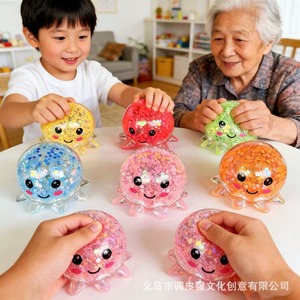 Pelota Antiestrés de Pulpo, Divertida y Suave, Juguetes para Aliviar el Estrés, Pelotas para Apretar, para Terapia de Manos - Product Image 2