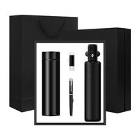 Juego de Regalo 4 en 1 de Moda: Termo, Paraguas, Memoria USB y Bolígrafo, Personalizable, Nuevo