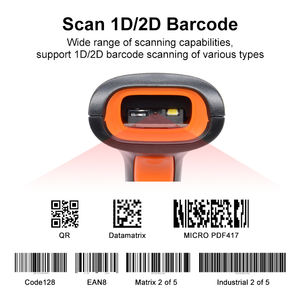 Luckydoor W-620 Cheaper Price Handheld Barcode Scanner Usb Qr <strong>Code</strong> Wired Scanner - Product Image 3