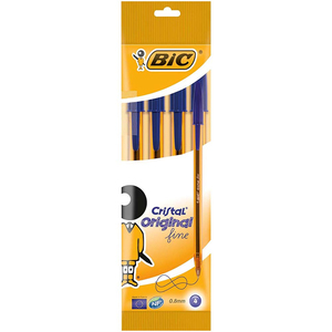 BIC - SET 4 PENNE A SFERA CRISTAL originale bel BLU - Product Image 1