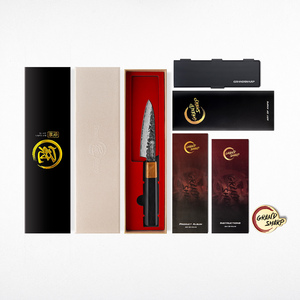 Grandsharp Premium Kitchen Cuchillo para pelar de 3,5 pulgadas Japonés 67 capas Acero de Damasco Cuchillos para pelar Ébano y mango de madera solidificada - Product Image 6