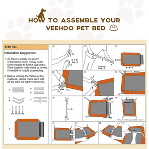 Outdoor Indoor Reizen Ademend Koelend Mesh Ijzeren Frame Opvouwbaar Draagbaar Huisdier Verhoogde Hondenbed - Product Image 5