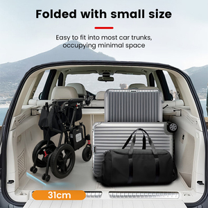 Silla de ruedas con certificado CE, la mejor silla de ruedas eléctrica todoterreno Plegable ligera para pacientes ancianos, compatible con los viajes, 1, 2 uds. - Product Image 6