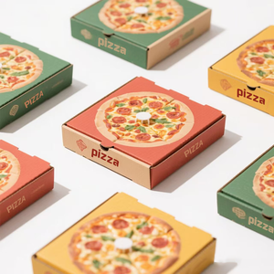Durable <b>Pizza</b> Packaging <b>Boxes</b> for Takeaway Delivery and Restaurant Use with Grease Resistant Material and Secure Closure - Product Image 3