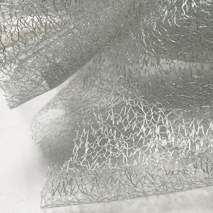 Chiều Rộng 150 Cm Polyester Tinsel Net Vải Vàng Sợi Hollow out Gạc Ren Vải Cho Đám Cưới Bên Váy - Product Image 3