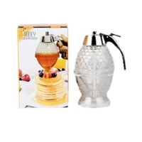 BAMBUS Ensemble de pots en verre borosilicate au design mignon, motif abeilles 3D, multifonctionnel, pour le stockage de miel et d'aliments secs, capacité 450 ml, idéal pour les fêtes