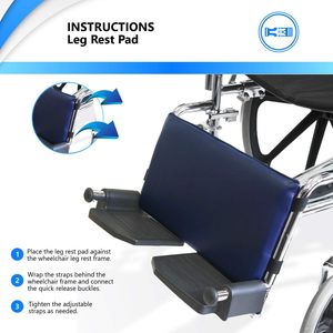 Almohadillas para Pies Cómodas y Gruesas de Venta Directa del Fabricante, para Usuarios de Sillas de Ruedas, Suministros de Terapia de Rehabilitación para Piernas Discapacitadas - Product Image 2