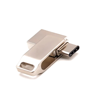 Clé USB OTG double interface USB-A vers Type-C rotative en métal, 8 Go à 64 Go, pour téléphone, ordinateur portable, tablette - Fournisseur