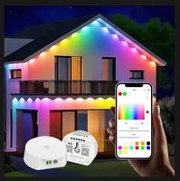 Контроллер LED-ламп UFO RGB/RGBW с Wi-Fi, 12-48В, функцией таймера, групповым управлением, музыкальным режимом, совместим с Alexa и Google