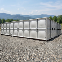 Réservoir d'eau modulaire rectangulaire soudé en PRV grande capacité 1000L-50000L certifié ISO 9001 Angel Thriving