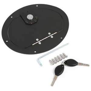 Sportello Carburante con Chiusura a Chiave Verniciato a Polvere Nera Compatibile con HMMWV Qualsiasi Modello e Hummer H1 - Product Image 2