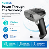Escáner de Código de Barras Inalámbrico USB 2 en 1 Portátil N1200R 2D, Conexión Plug & Play para Uso en Almacenes, en Stock