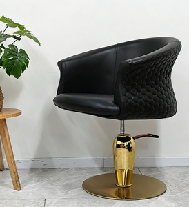 Sillón de Barbería Hidráulico Verde, Silla de Estilismo Ajustable en Altura, Mueble de Salón Portátil - Product Image 5
