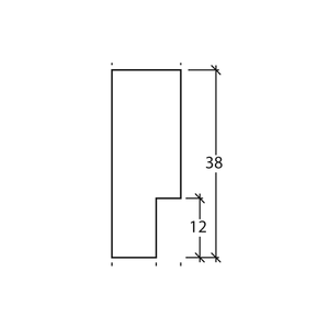 Moulures en bois modernes et fines Moldurarte 9x38 mm, bord haut, finition minimaliste PET, pour cadre photo, décoration intérieure - Product Image 6
