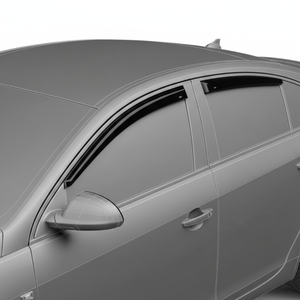 Viseras para Ventanas de Opel Insignia / Vauxhall Insignia / Buick Regal Sedan 2008-2021, Deflectores de Viento Negros Planos con Cinta Adhesiva, Protectores Contra la Lluvia - Product Image 2