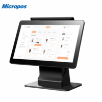 Caisse enregistreuse tactile C1 Android/Windows/Linux 15'' avec Wi-Fi 6, Bluetooth 5.2, stockage 256G/512G pour petites entreprises